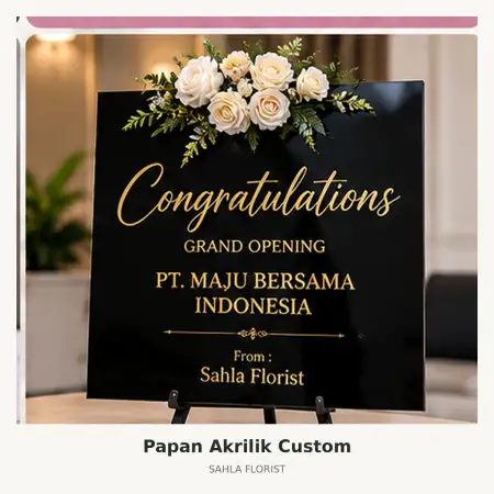 Papan Bunga Akrilik Luwu Timur